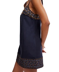 Free People Women's Sleeveless Square Neck Mini Dress