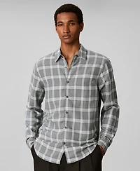 Calvin Klein Men's Yarn-Dyed Plaid Classic Shirt