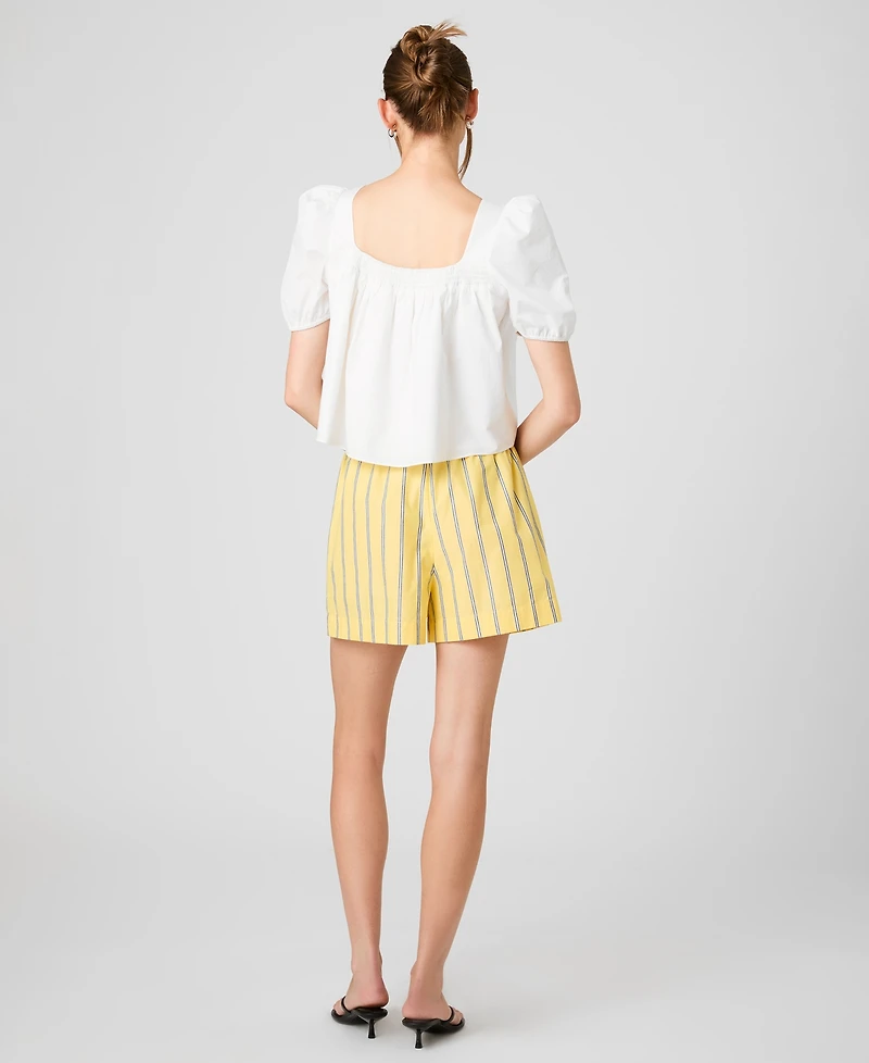 French Connection Women's Striped Drawstring Shorts