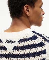 Tommy Hilfiger Men's Open Knit Sweater Vest