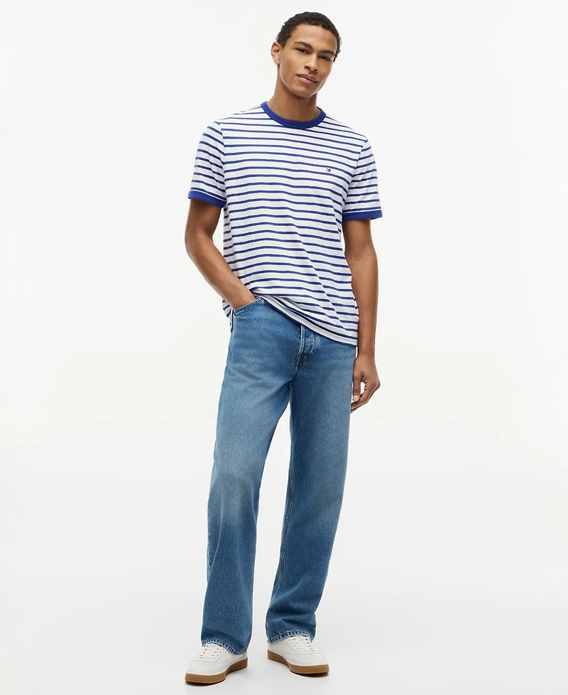 Tommy Hilfiger Men's Slub Yarn-Dye Stripe T-Shirt