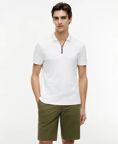 Tommy Hilfiger Men's Liquid Cotton Zip Polo Shirt