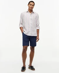 Tommy Hilfiger Men's Linen Textured Stripe Shirt
