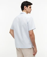 Tommy Hilfiger Men's Cotton Linen Dobby Shirt