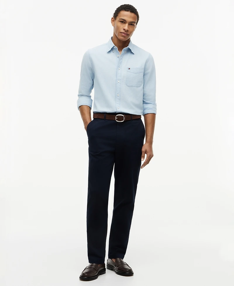 Tommy Hilfiger Men's Chambray Solid Shirt