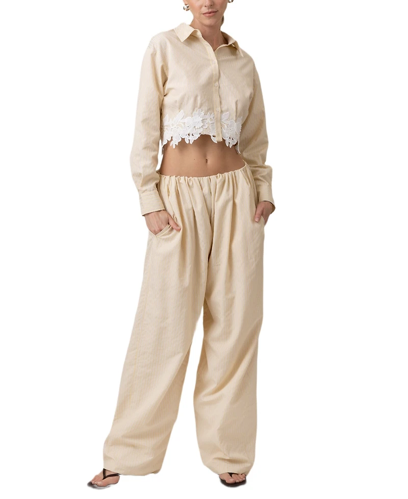 Line & Dot Women's Noemi Wide-Leg Pants