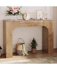 gaomon 47 in Long Console Table with Drawer, Wooden Rectangular Sofa Table Behind The Couch, Industrial Farmhouse Entryway Foyer Hallway Tables