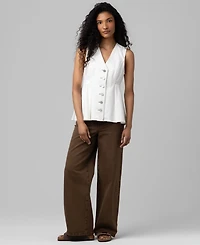 Blank Nyc Women's V-Neck Sleeveless Top