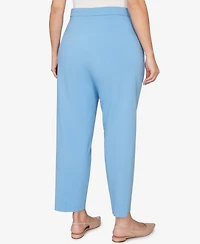 Alfred Dunner Plus St. Augustine Tailored Stretch Front Pocket Short Length Pants
