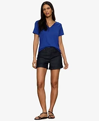 Sanctuary Petite Short-Sleeve V-Neck T-Shirt