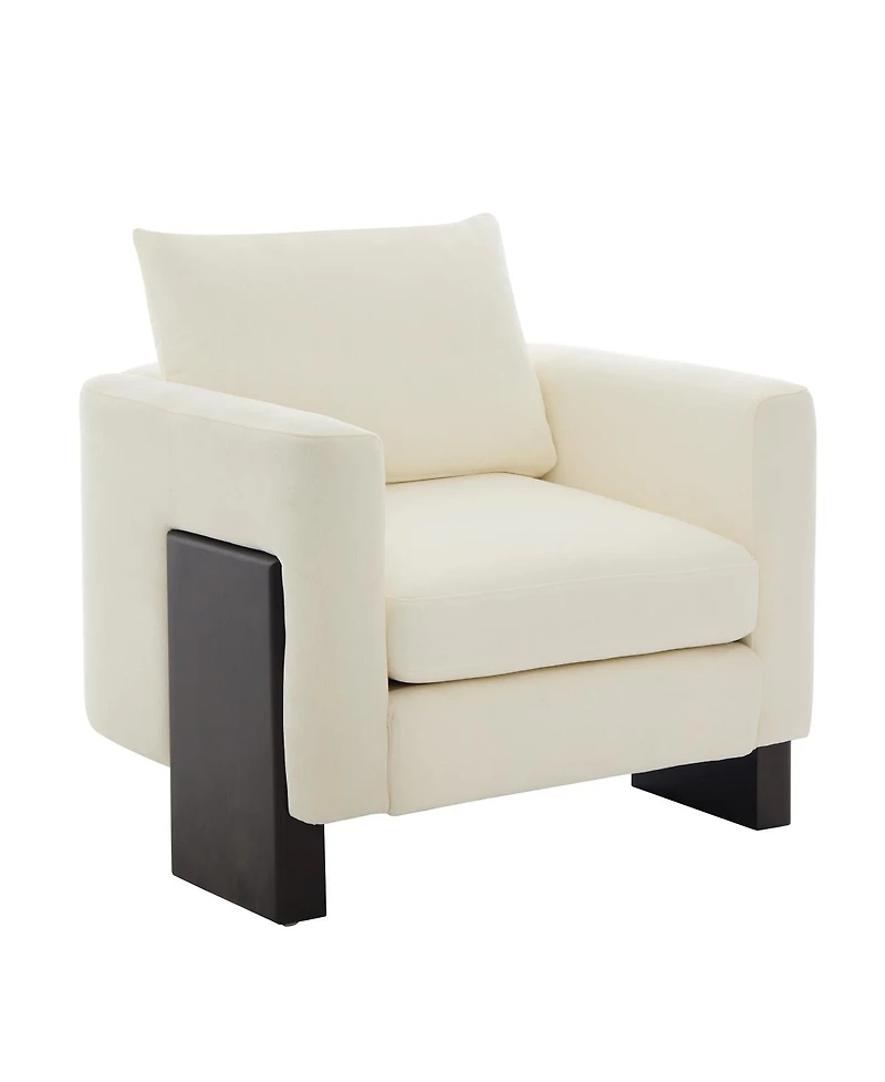 Streamdale Furniture Cloud Sofa Set with Rubberwood Legs