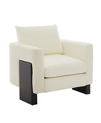 Streamdale Furniture Cloud Sofa Set with Rubberwood Legs