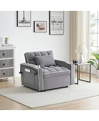 Streamdale Furniture Versatile Foldable Sofa Bed, 3 Lengths, Usb