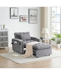 Streamdale Furniture Versatile Foldable Sofa Bed, 3 Lengths, Usb