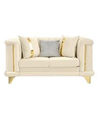 Streamdale Furniture Loveseat Sofa Trim and Pillows