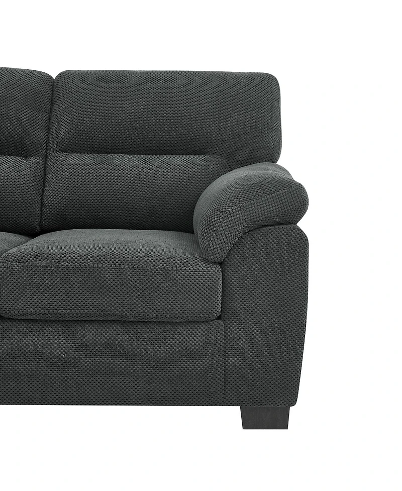 Streamdale Furniture 3 Seater Sofa Modern Textured Fabric Couch