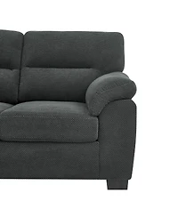 Streamdale Furniture 3 Seater Sofa Modern Textured Fabric Couch