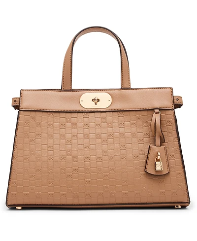 Anne Klein Medium Convertible Embossed Satchel Handbag