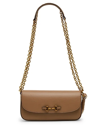 Anne Klein Small Horse Bit Flap Shoulder Handbag