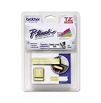Brother P-Touch TZEMQ835 0.47 in. x 16.4 ft. Standard Adhesive Laminated Labeling Tape