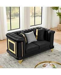 Streamdale Furniture Loveseat Sofa Trim and Pillows