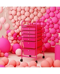 Gouun 6-Drawer Rolling Storage Cart Organizer with Steel Frame