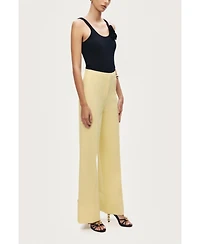 Nocturne Women's High-Waist Tailored Wide-Leg Pants
