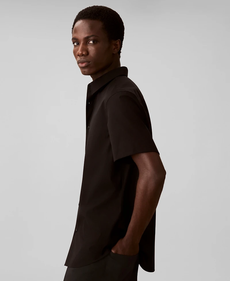 Calvin Klein Men's Solid Short-Sleeve Shirt