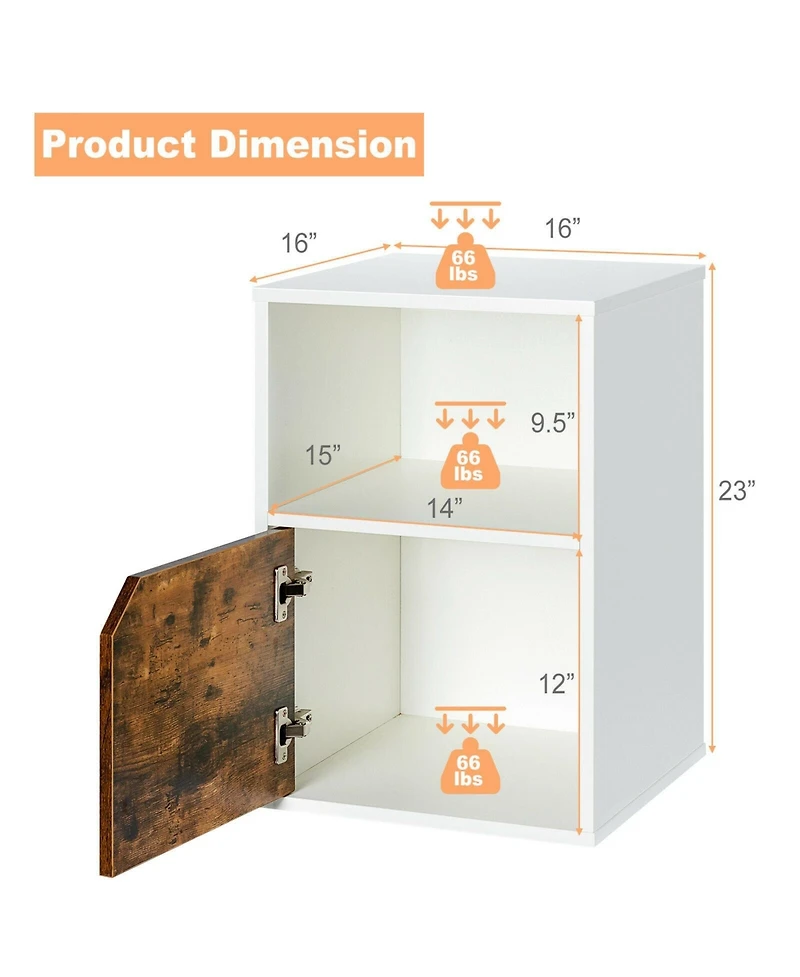 sumyeg Set of 2 Nightstands Side End Table for Living Room