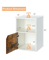 sumyeg Set of 2 Nightstands Side End Table for Living Room