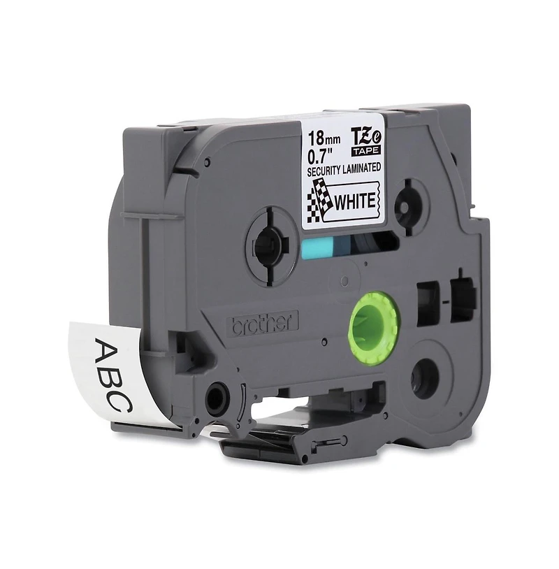Brother P-Touch TzESE4 0.7 in. x 26.2 ft. TZ Security Tape Cartridge for P-Touch Labelers
