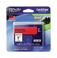 Brother P-Touch TZE451 0.94 in. x 26.2 ft. TZe Standard Adhesive Laminated Labeling Tape