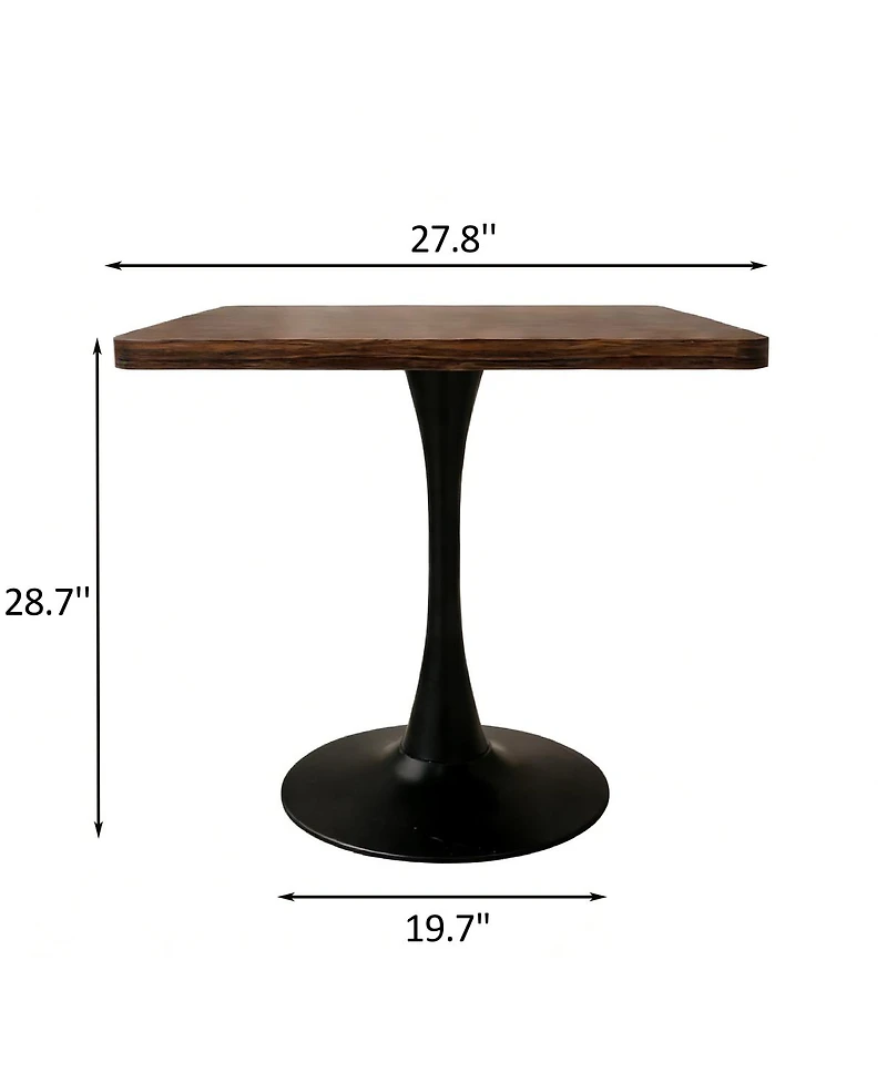 Streamdale Furniture Tulip Dining Table, Mid Century Modern Bistro Table