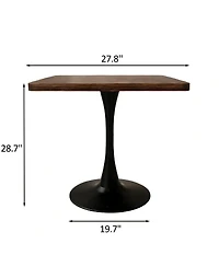 Streamdale Furniture Tulip Dining Table, Mid Century Modern Bistro Table