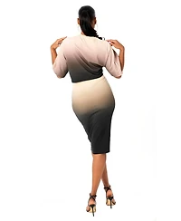 Dai Moda Women's Ombre Perfect Pencil Skirt