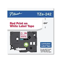 Brother P-Touch TZE242 0.7 in. x 26.2 ft. TZe Standard Adhesive Laminated Labeling Tape