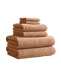 Linery & Co Turkish Cotton Textured 6 Piece Bath Towel Set