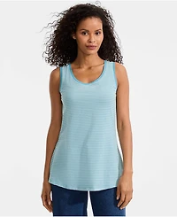 Lands' End Women's Tall Supima Cotton Tunic Tank Top