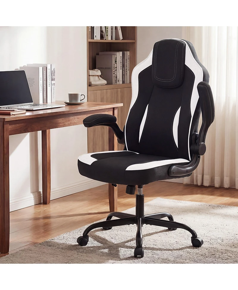 Sugift Ergonomic Computer Office Chair with 90degree(s) Flip-up Armrests