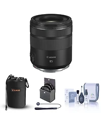 Canon Rf 85mm f/2 Macro Is Stm Lens, Bundle with ProOptic 67mm Filter Kit, Cleaning Kit, Lens Pouch, Lens Cap Tether
