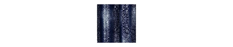 Rt Designers Collection Helena Halo Foil Blackout Polyester Window Curtain Grommet Panel 52" x 84