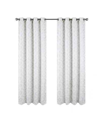 Rt Designers Collection Heathrow Halo Foil Blackout Polyester Window Curtain Grommet Panel 52" x 84"