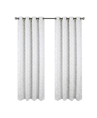 Rt Designers Collection Heathrow Halo Foil Blackout Polyester Window Curtain Grommet Panel 52" x 84"