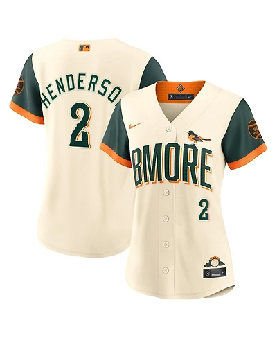 Nike Women's Gunnar Henderson Natural Baltimore Orioles 2026 City Connect Stadium Jersey