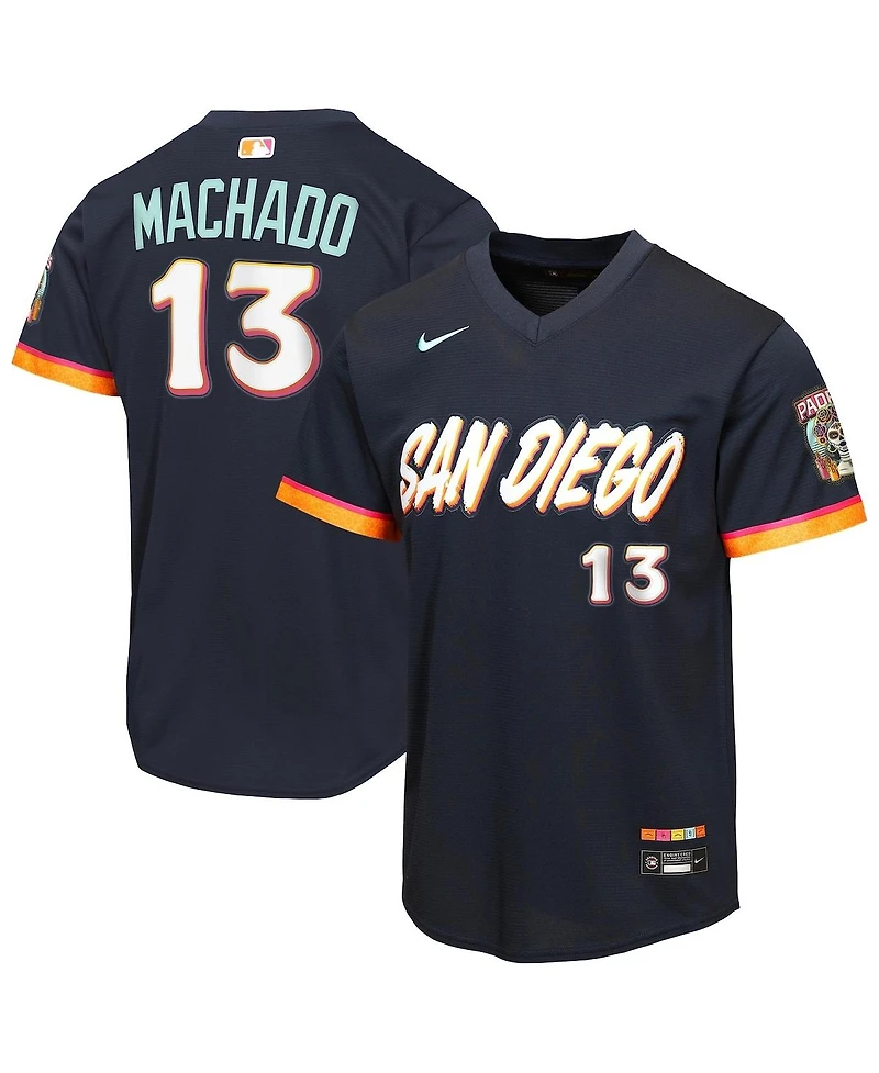 Nike Big Boys and Girls Manny Machado Black San Diego Padres 2026 City Connect Stadium Jersey