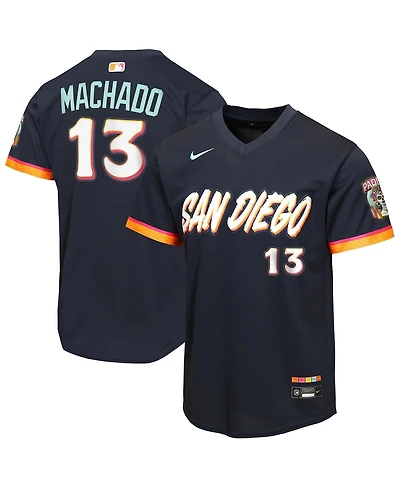 Nike Big Boys and Girls Manny Machado Black San Diego Padres 2026 City Connect Stadium Jersey