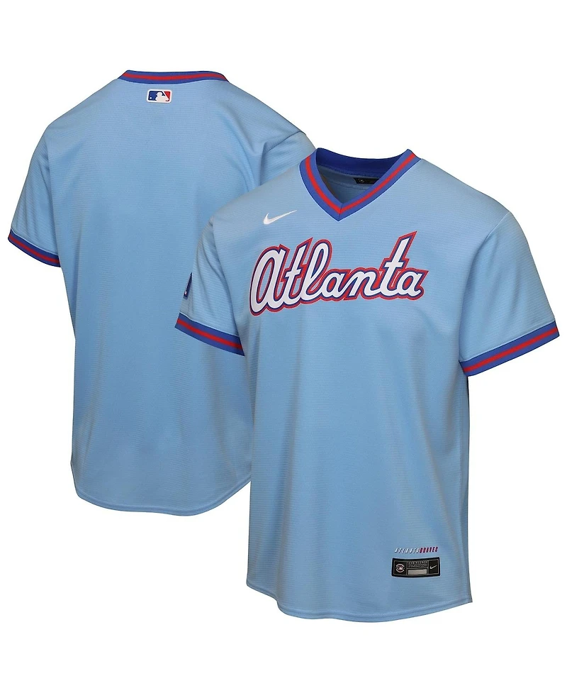 Nike Big Boys and Girls Light Blue Atlanta Braves 2026 City Connect Stadium Jersey