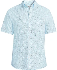 Lands' End Big & Tall Short Sleeve Seersucker Shirt