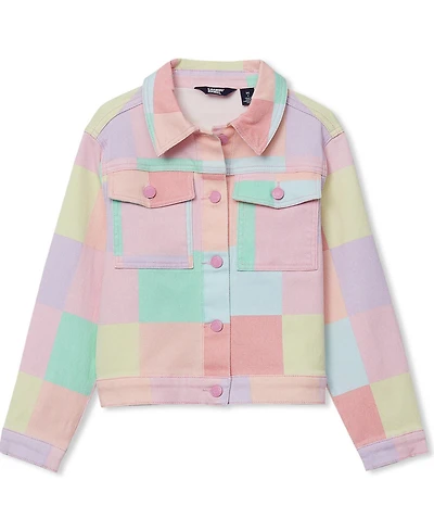 Lands' End Girls Boxy Denim Jacket