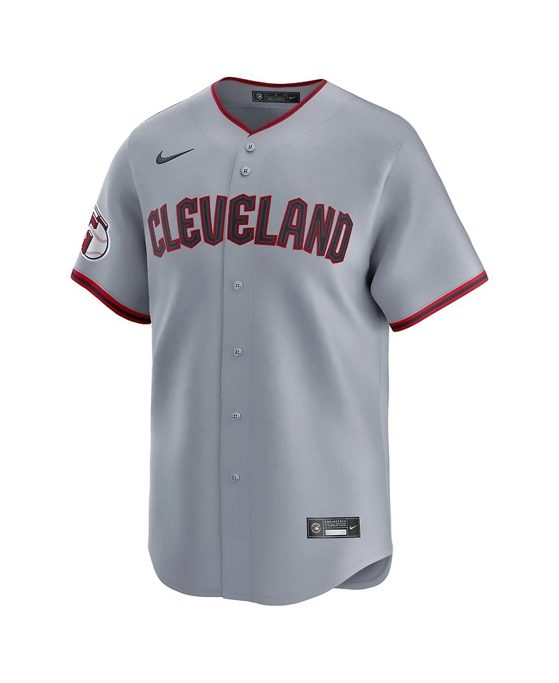 Nike Men'sGray Cleveland Guardians Road Limited Jersey
